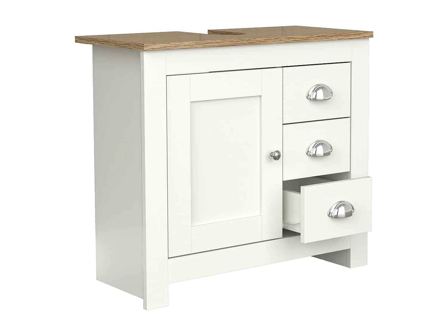 Bois pénurie de bain - tiroir-caisse Balusa L