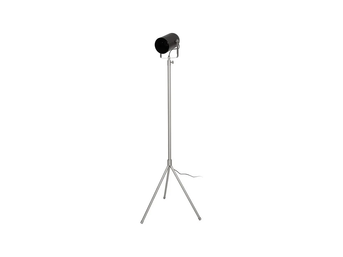 Lampadaire Industriel "Celeste" 189cm Noir & Argent