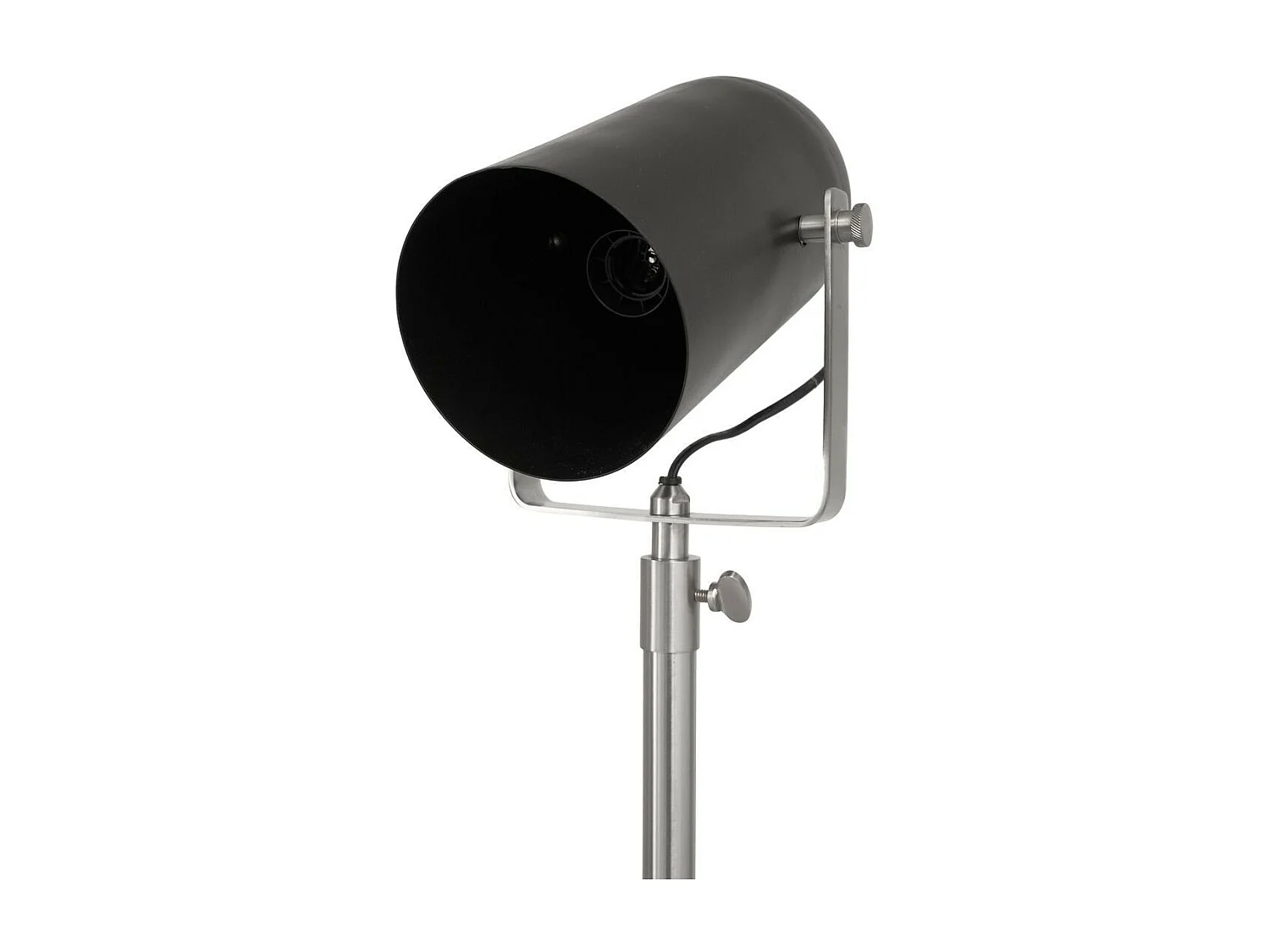 Lampadaire Industriel "Celeste" 189cm Noir & Argent
