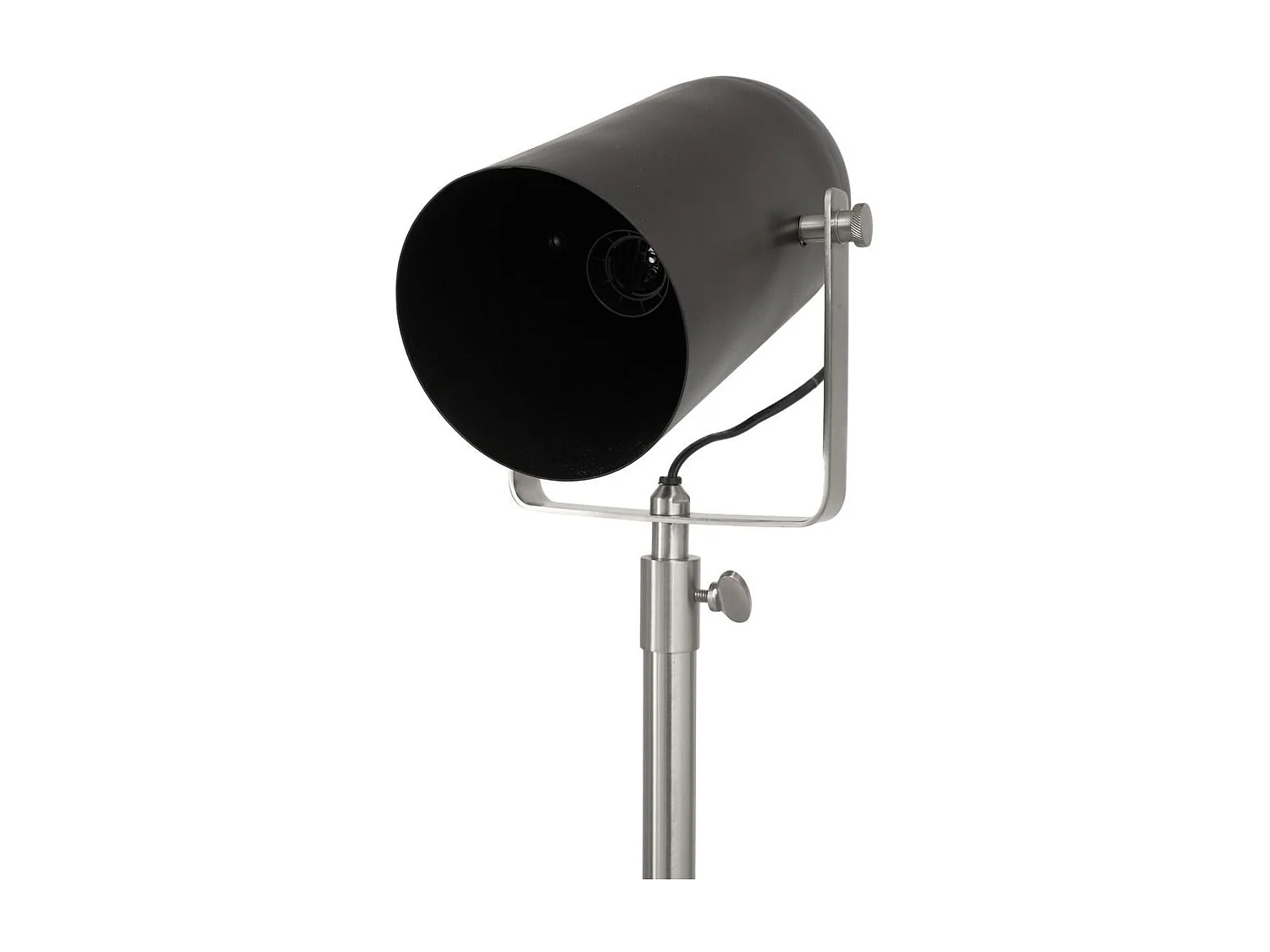 Lampadaire Industriel "Celeste" 189cm Noir & Argent