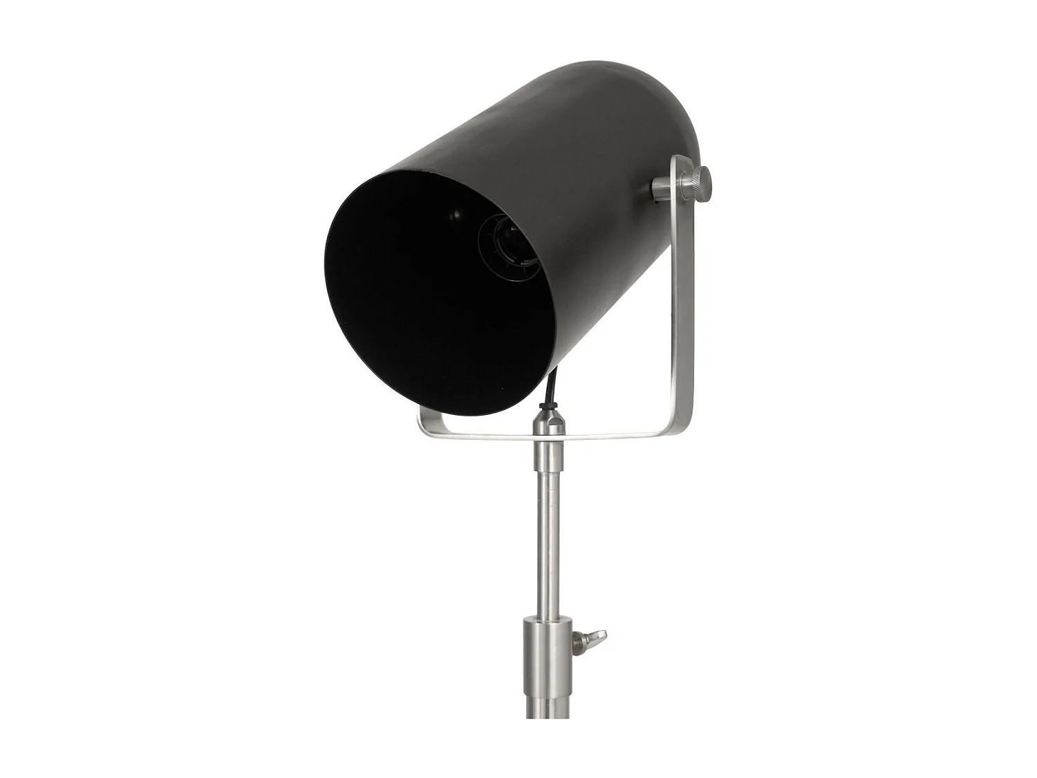 Lampadaire Industriel "Celeste" 163cm Noir & Argent