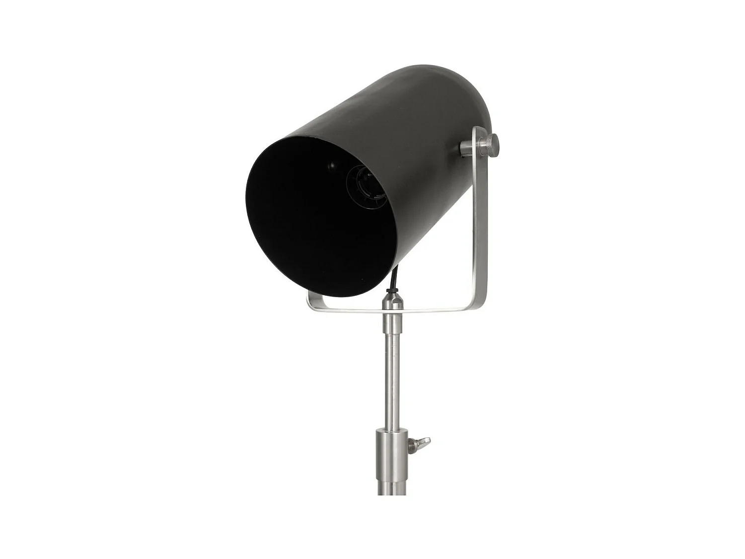 Lampadaire Industriel "Celeste" 163cm Noir & Argent