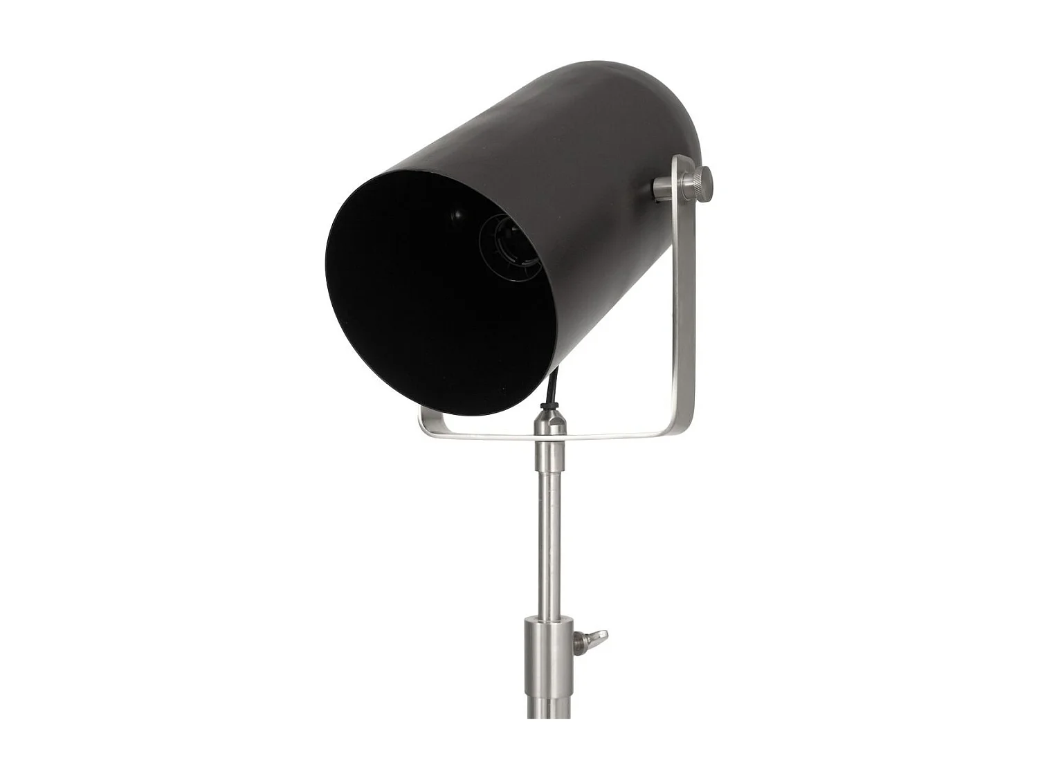Lampadaire Industriel "Celeste" 163cm Noir & Argent