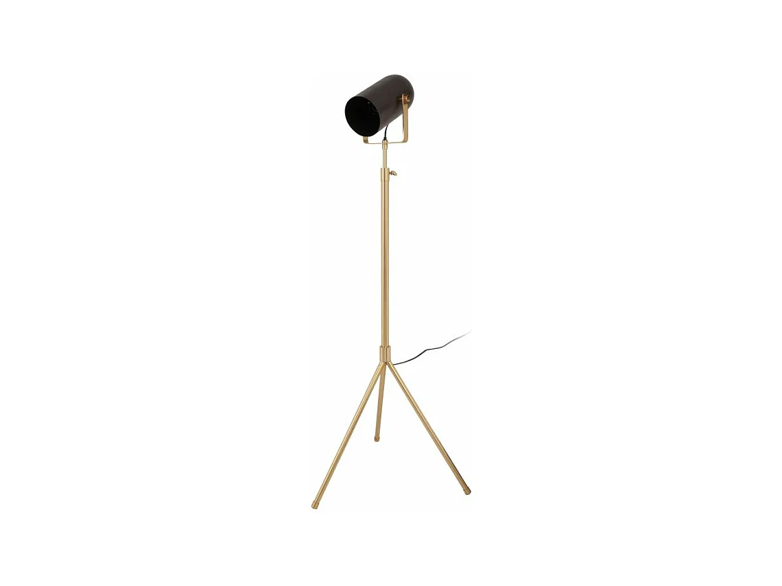 Lampadaire Industriel "Celeste" 163cm Noir & Or