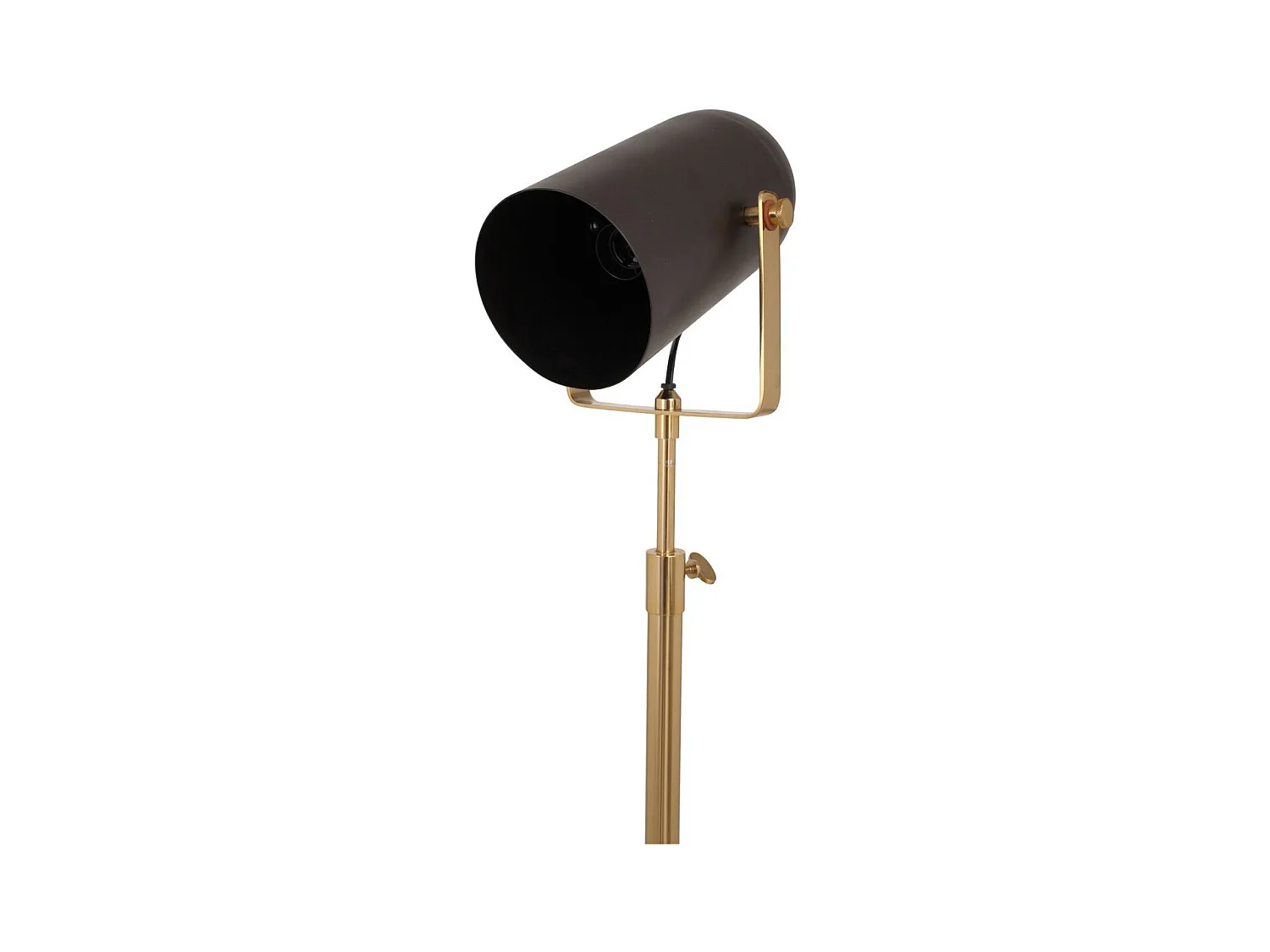 Lampadaire Industriel "Celeste" 163cm Noir & Or