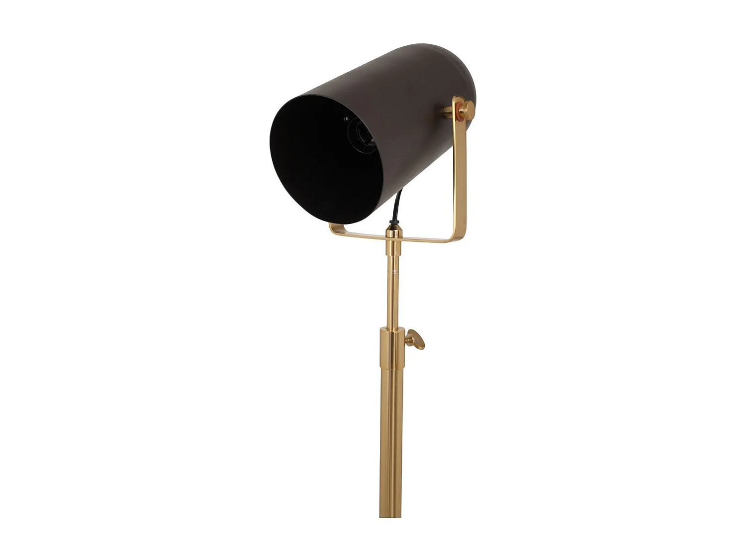 Lampadaire Industriel "Celeste" 163cm Noir & Or