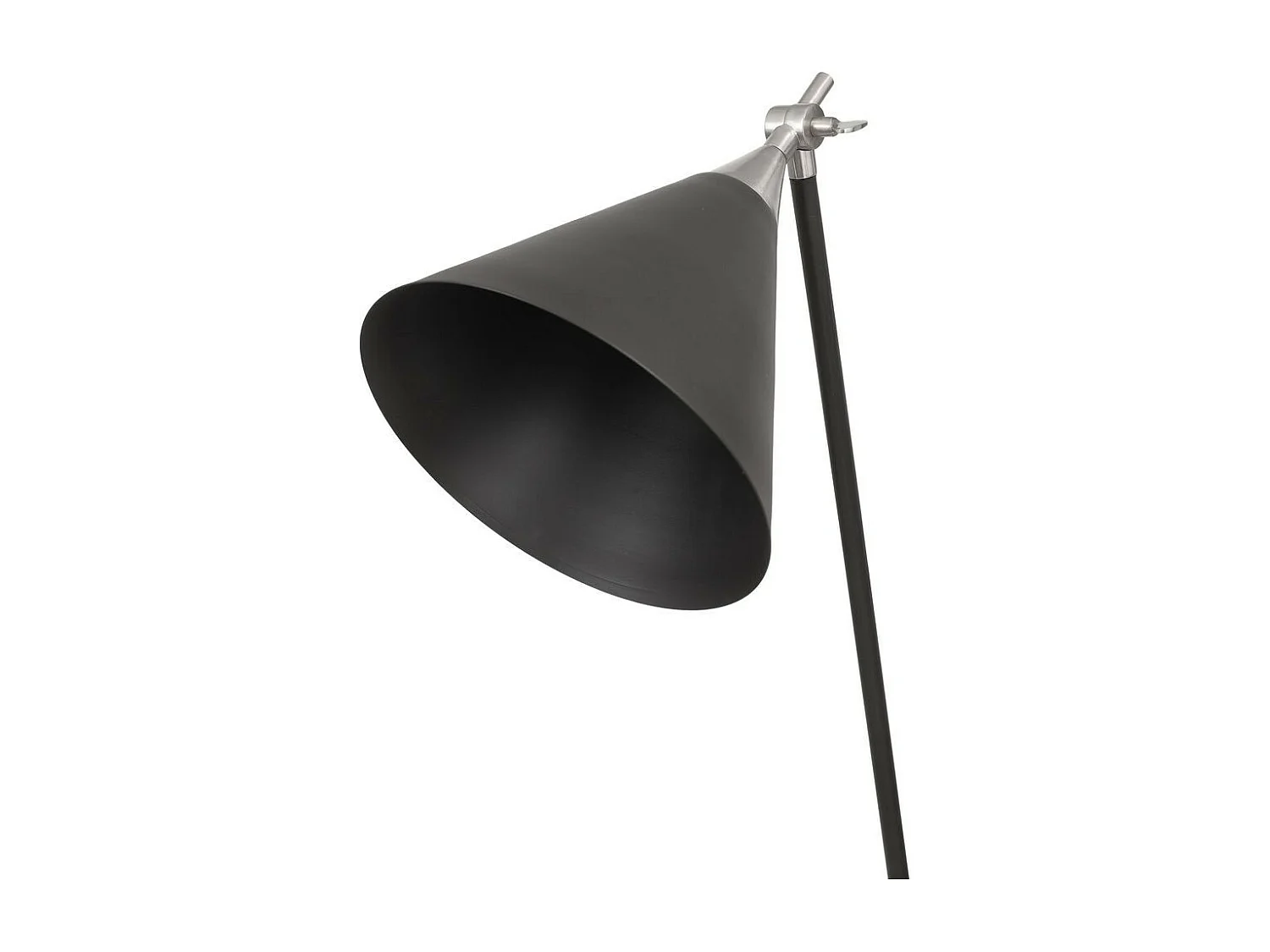 Lampadaire Industriel "Celeste" 148cm Noir & Argent