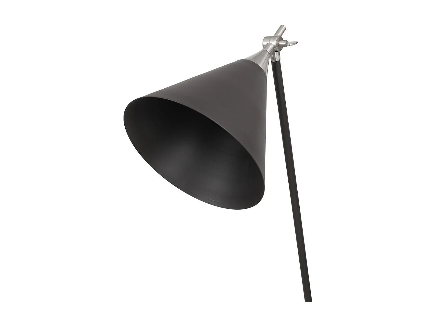 Lampadaire Industriel "Celeste" 148cm Noir & Argent