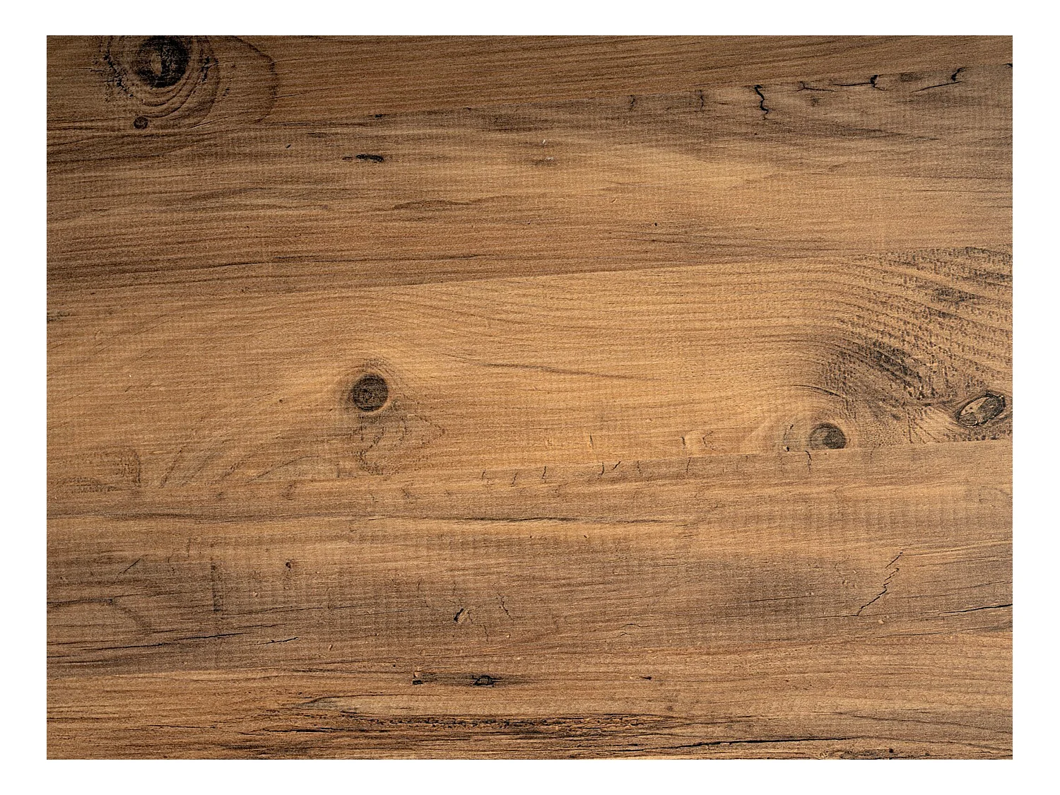 Bureau double avec rangements - Coloris : Naturel et noir - DERVILO