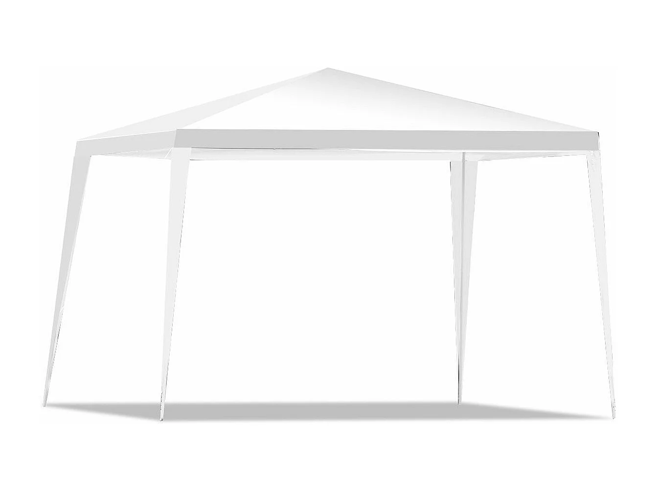 Tonnelle de Jardin Instantanée Pliable 3x3 M, Tente de Jardin avec Piquets Cordes à Vent, Auvent Commercial d'Extérieur pour Jardin Plage Marché Aux Puces Auvent Instantané Commercial, Blanc