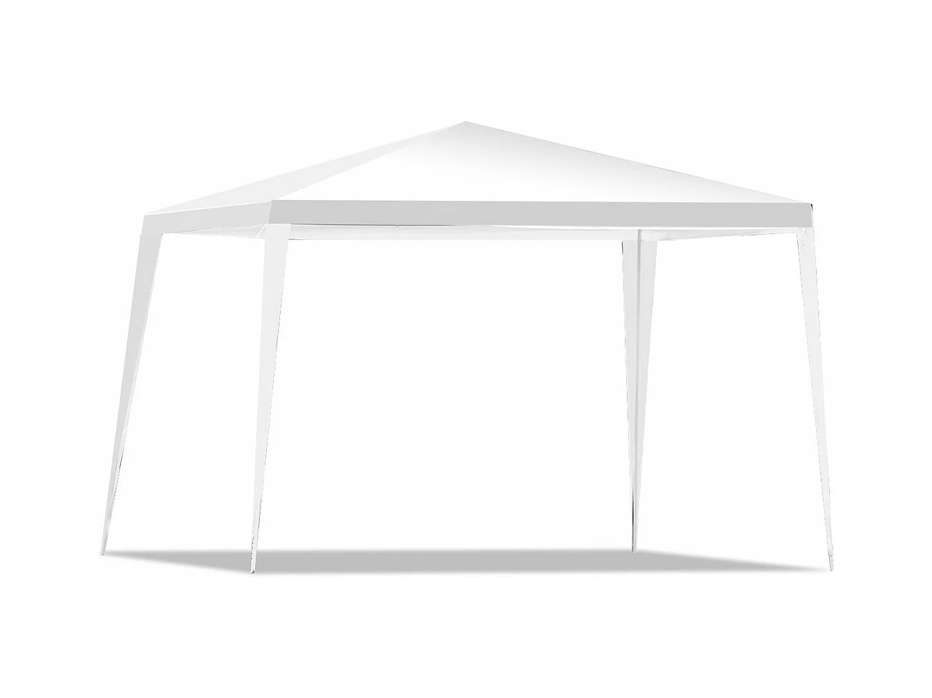Tonnelle de Jardin Instantanée Pliable 3x3 M, Tente de Jardin avec Piquets Cordes à Vent, Auvent Commercial d'Extérieur pour Jardin Plage Marché Aux Puces Auvent Instantané Commercial, Blanc