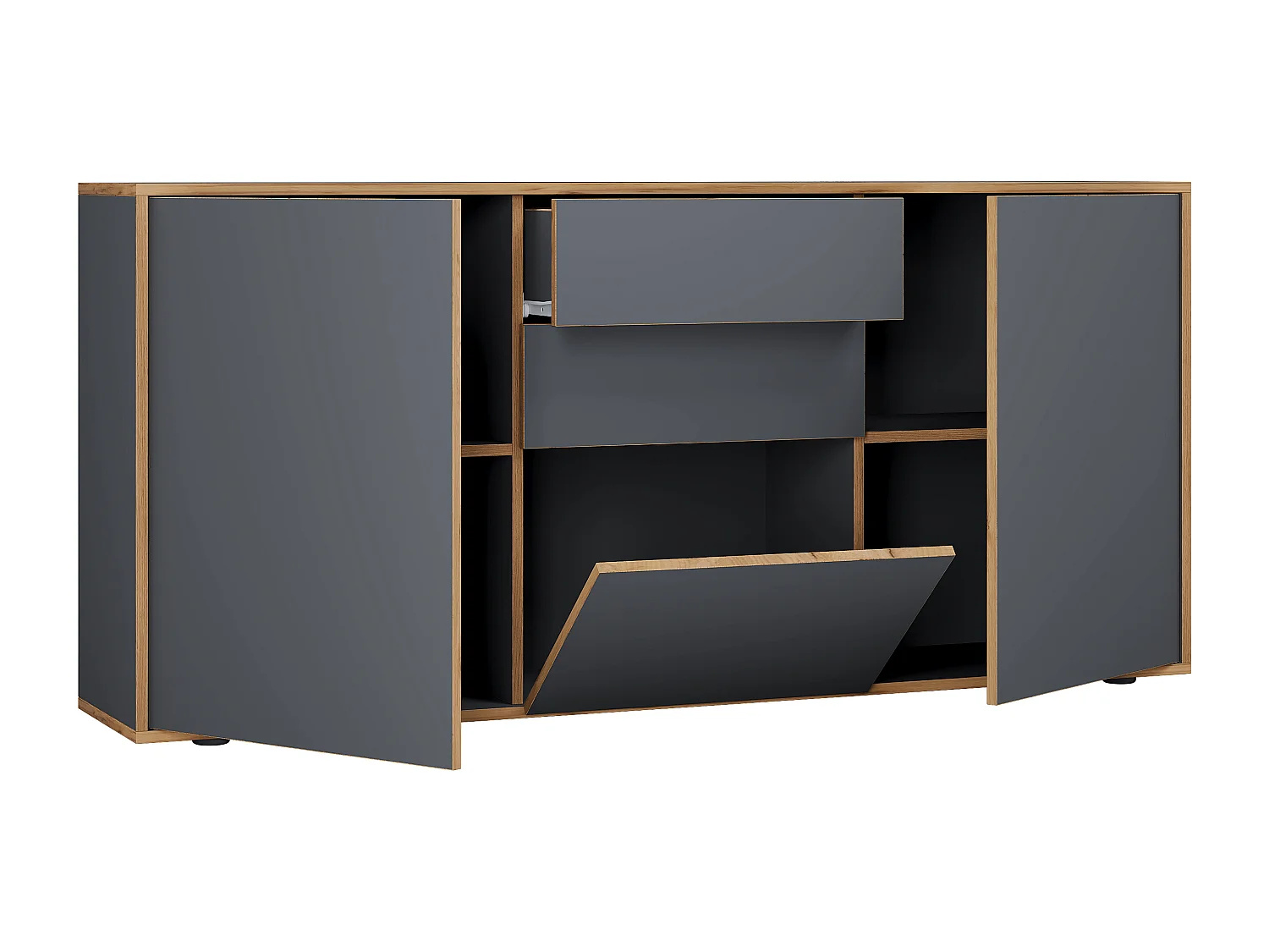 Holz Kommode Sideboard Salia Breite 160 Schublade