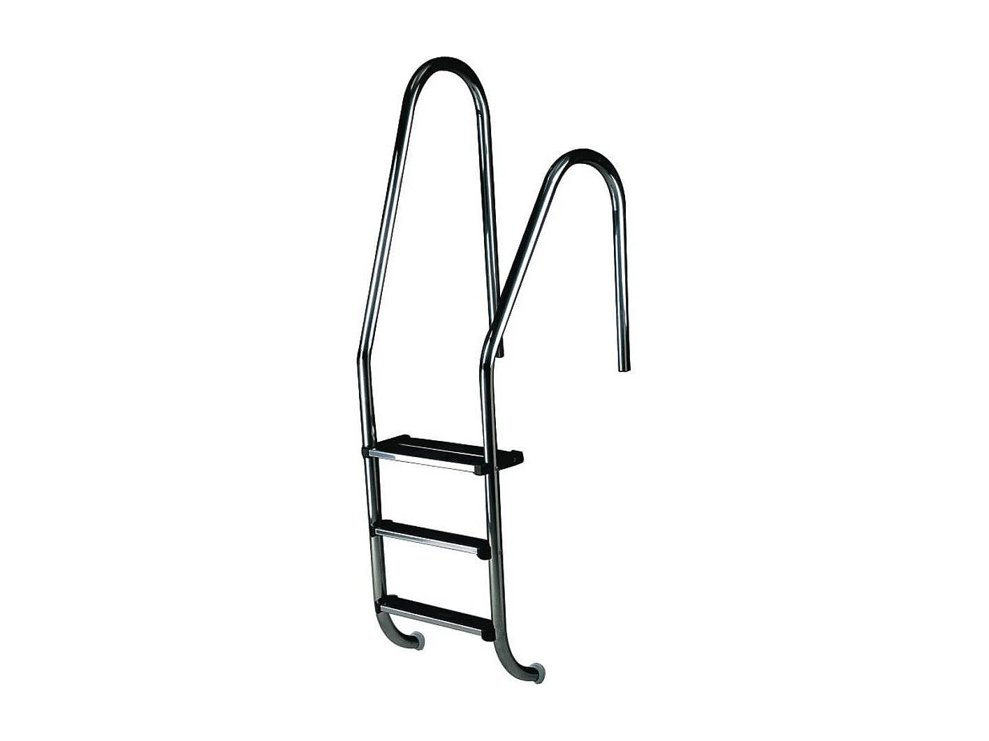 Echelle asymétrique pour piscine - 5 marches inox