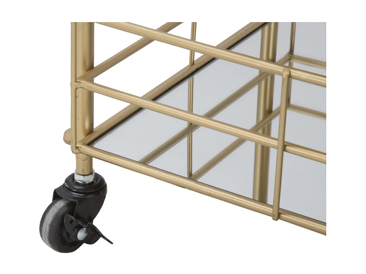 Desserte Design 3 Niveaux "Glamour" 80cm Or