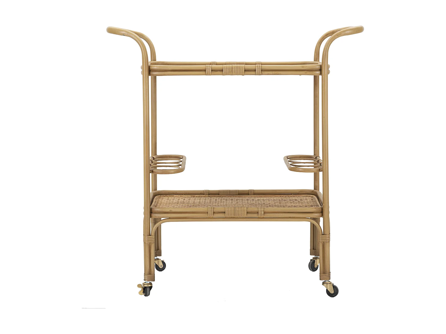 Carrello in metallo marrone cm 83x46x87,5