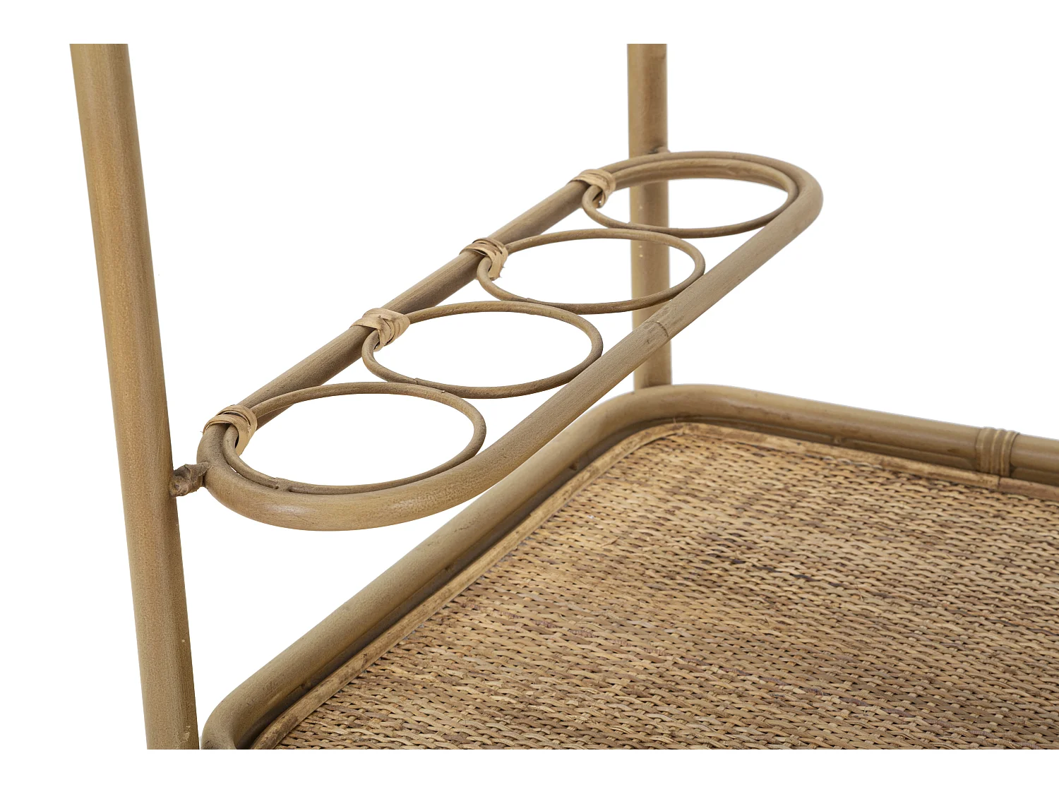 Carrello in metallo marrone cm 83x46x87,5