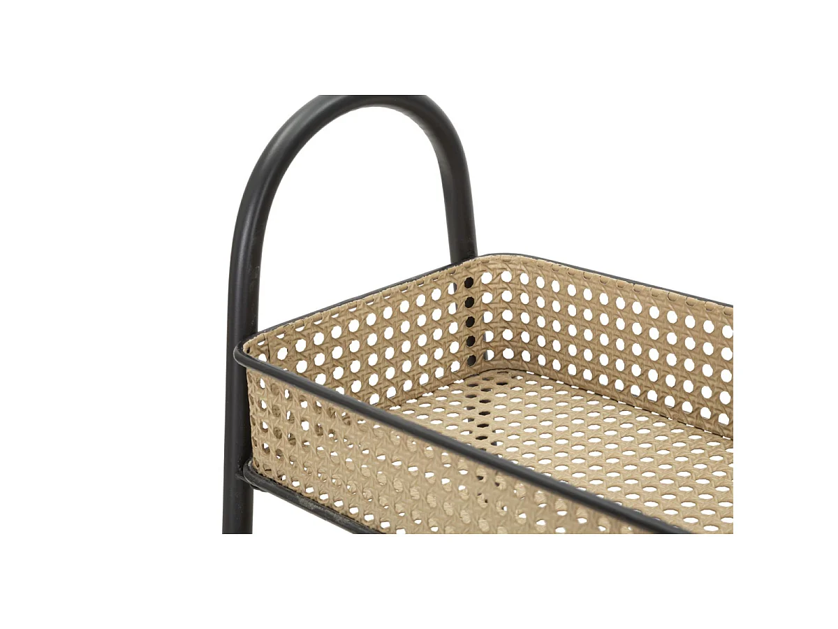 Carrito auxiliar de cocina de metal con 3 estantes Fuji