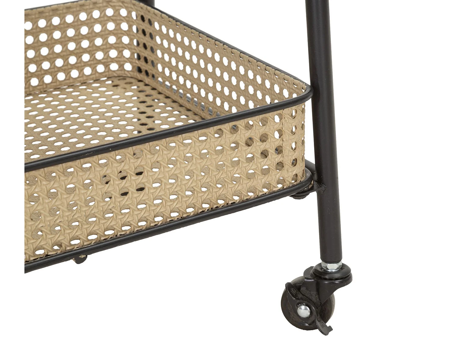 Carrito auxiliar de cocina de metal con 3 estantes Fuji