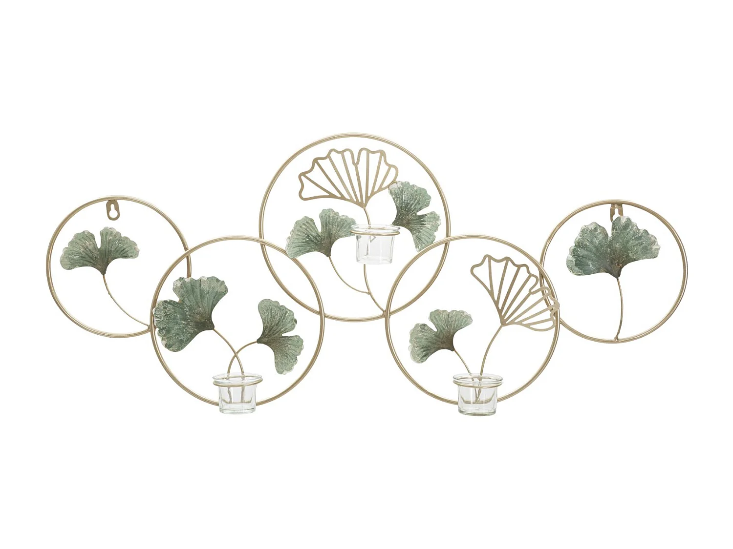 Bougeoir Mural en Métal "Greenery" 80cm Multicolore