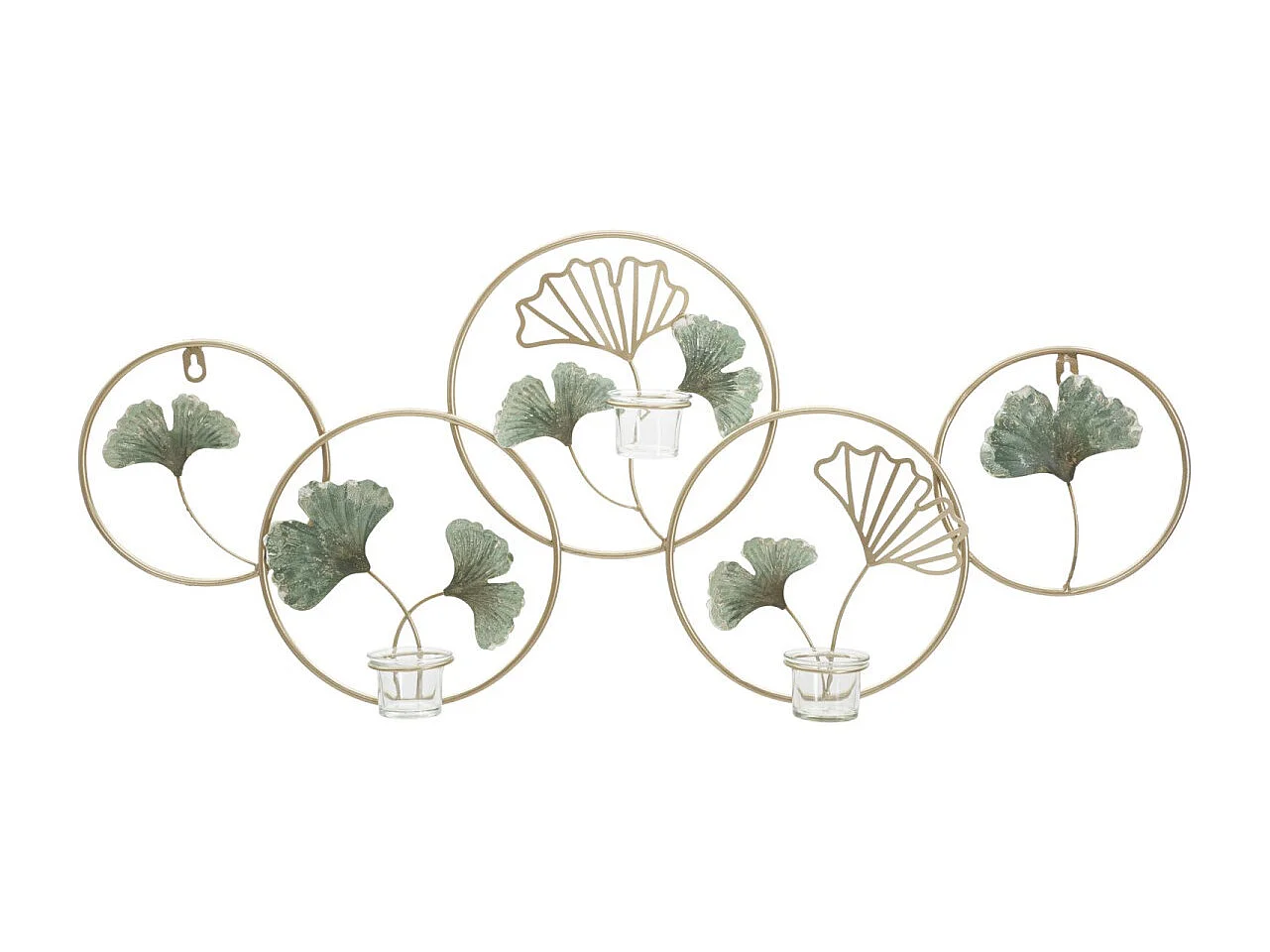 Bougeoir Mural en Métal "Greenery" 80cm Multicolore