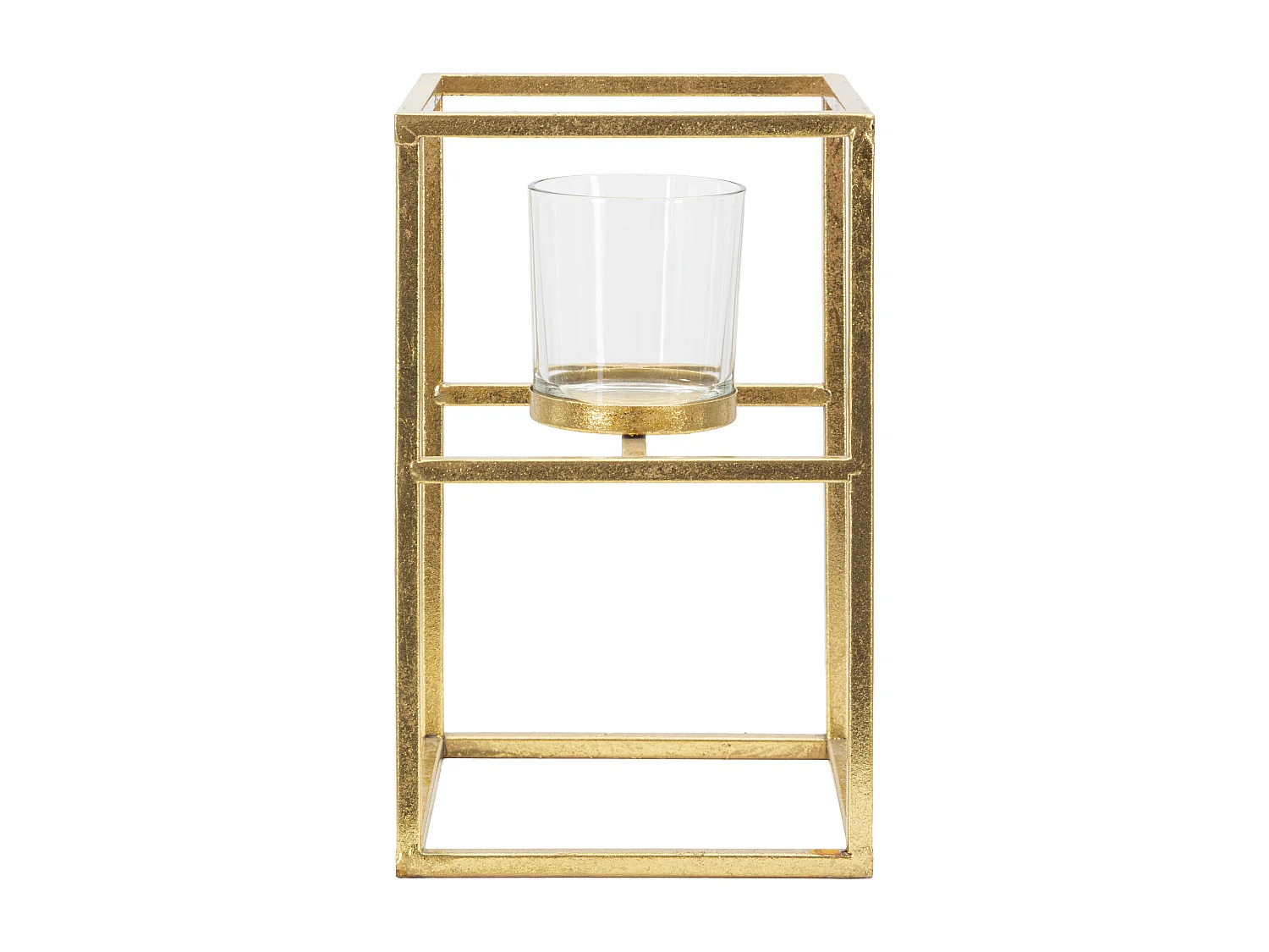 Bougeoir Design en Métal "Elegant" 25cm Or