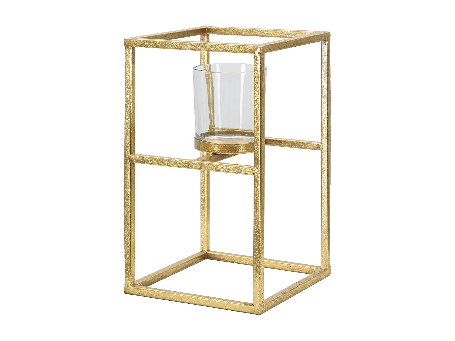 Bougeoir Design en Métal "Elegant" 25cm Or