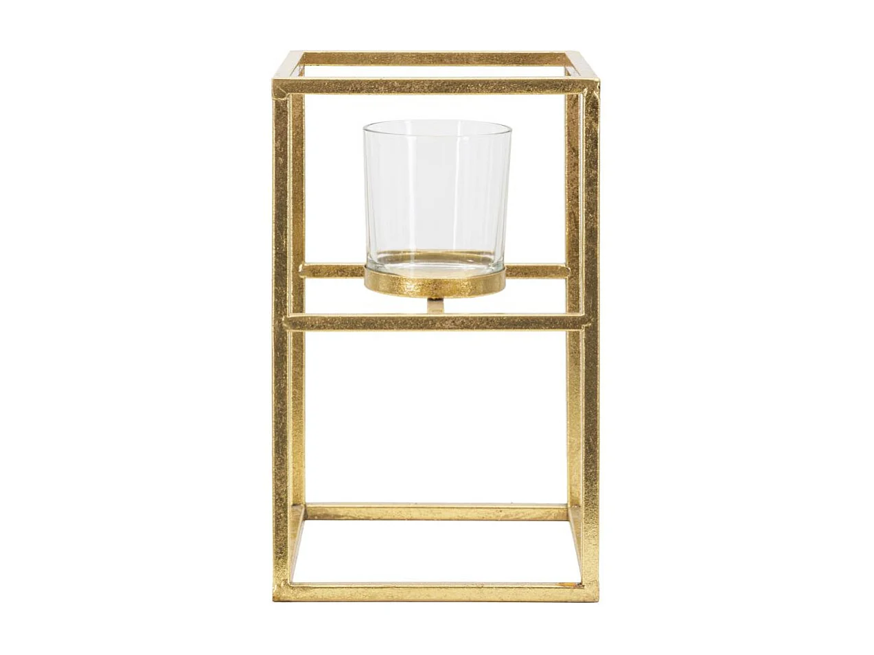 Bougeoir Design en Métal "Elegant" 25cm Or