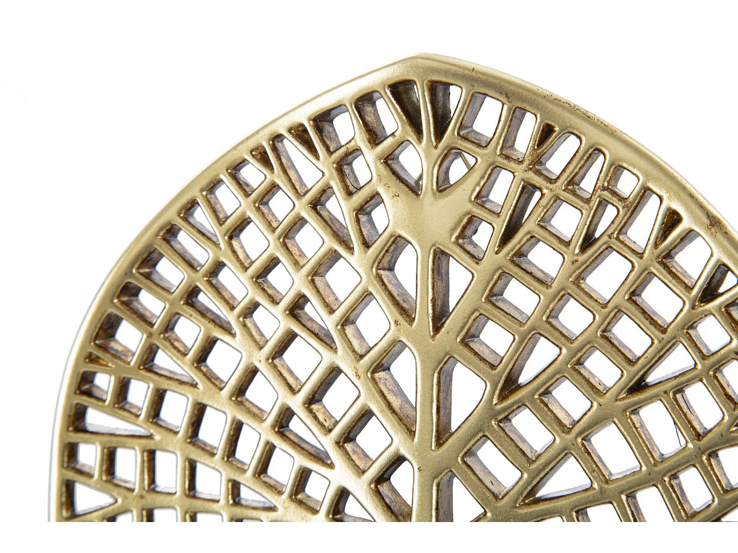 Portacandele da parete in resina dorato foglia cm 20x8x22,2