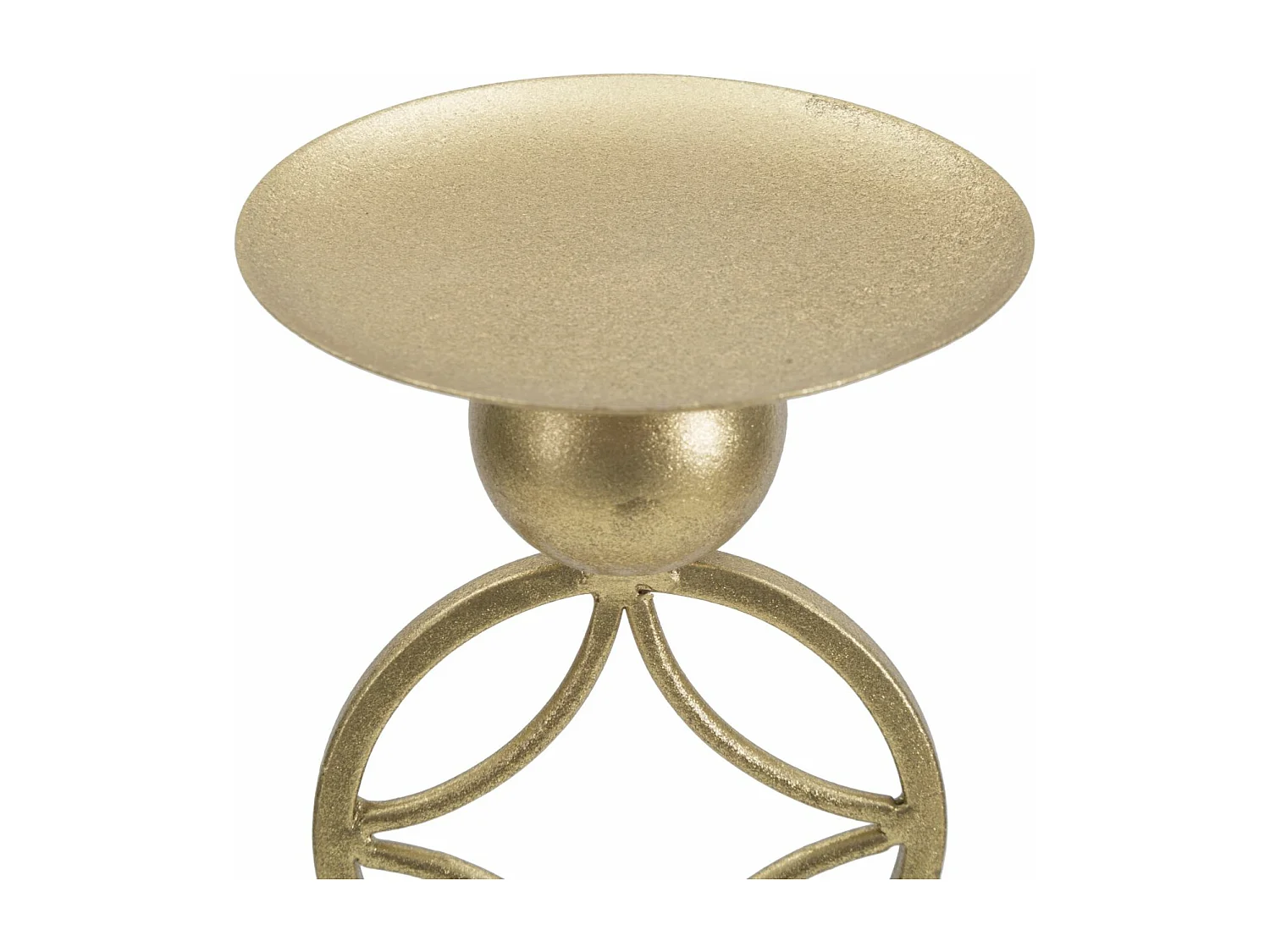 Bougeoir Design en Métal "Étoiles" 32cm Or