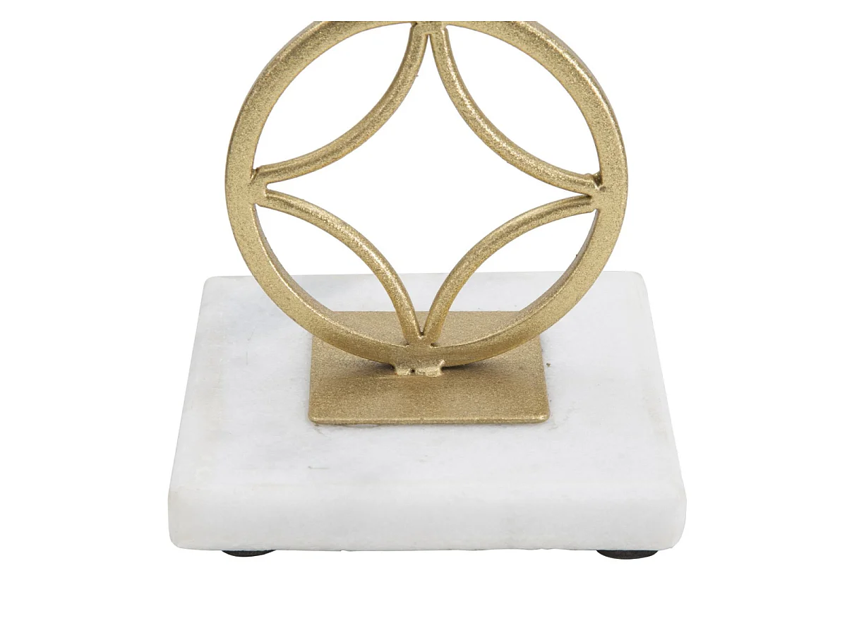 Bougeoir Design en Métal "Étoiles" 32cm Or