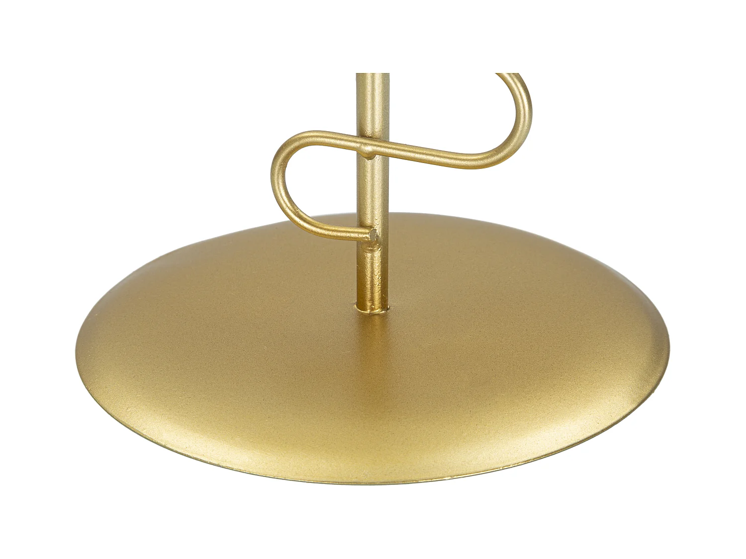 Set di 2 portacandele in metallo dorato cm 25x16x51 - 20x16x43
