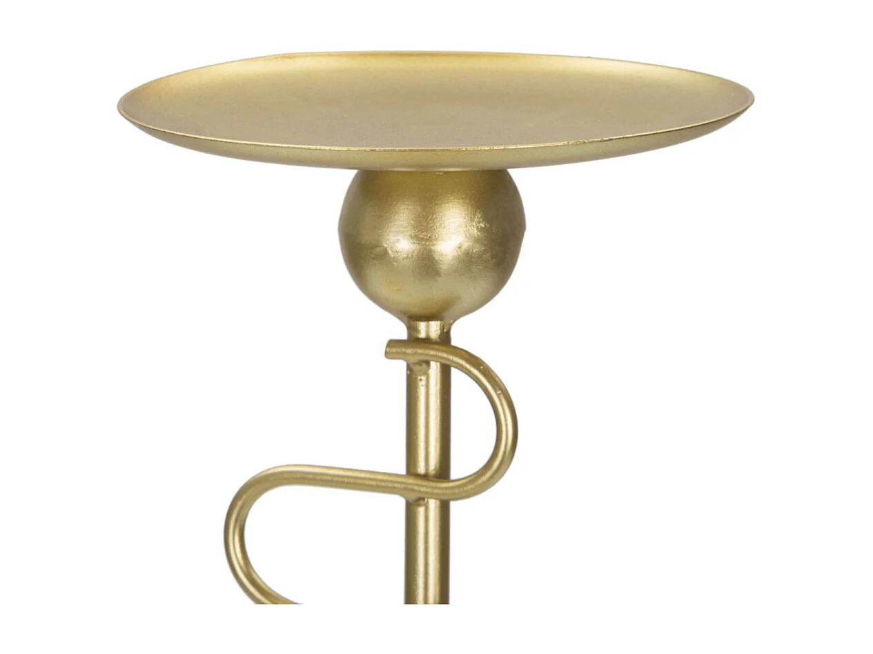 Lot de 2 Bougeoirs en Métal "Alid" 51cm Or