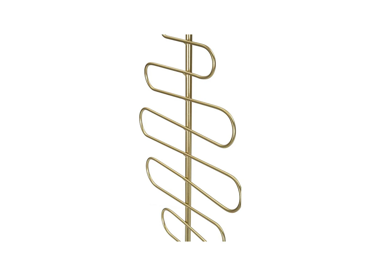 2er-Set Kerzenhalter aus Metall goldfarben 25x16x51 - 20x16x43 cm