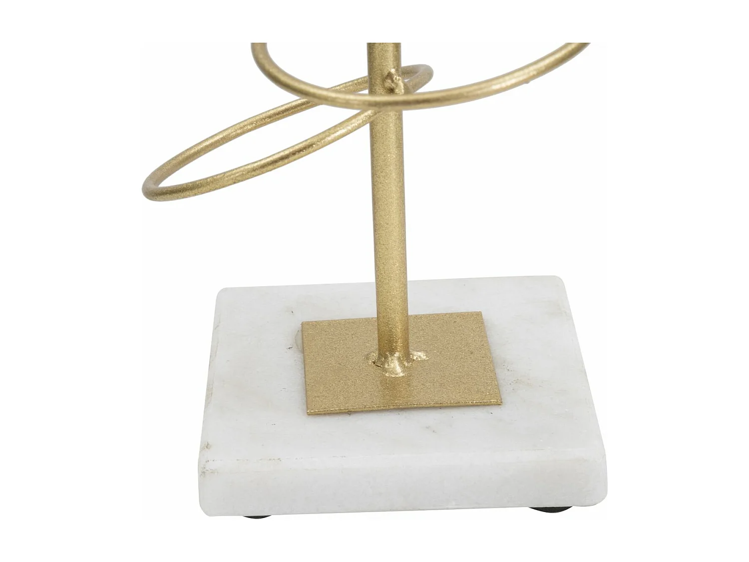 Bougeoir Design en Métal "Rings" 50cm Or