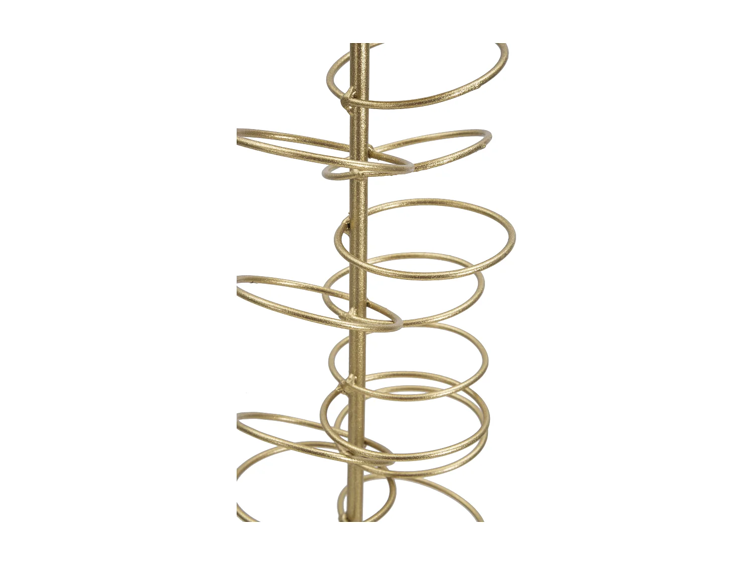 Bougeoir Design en Métal "Rings" 50cm Or