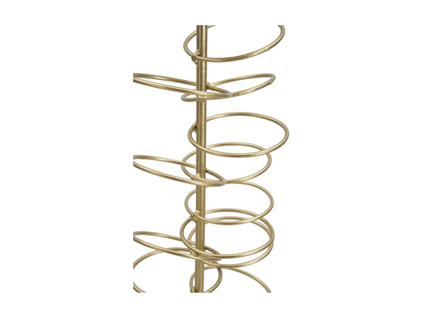 Bougeoir Design en Métal "Rings" 50cm Or