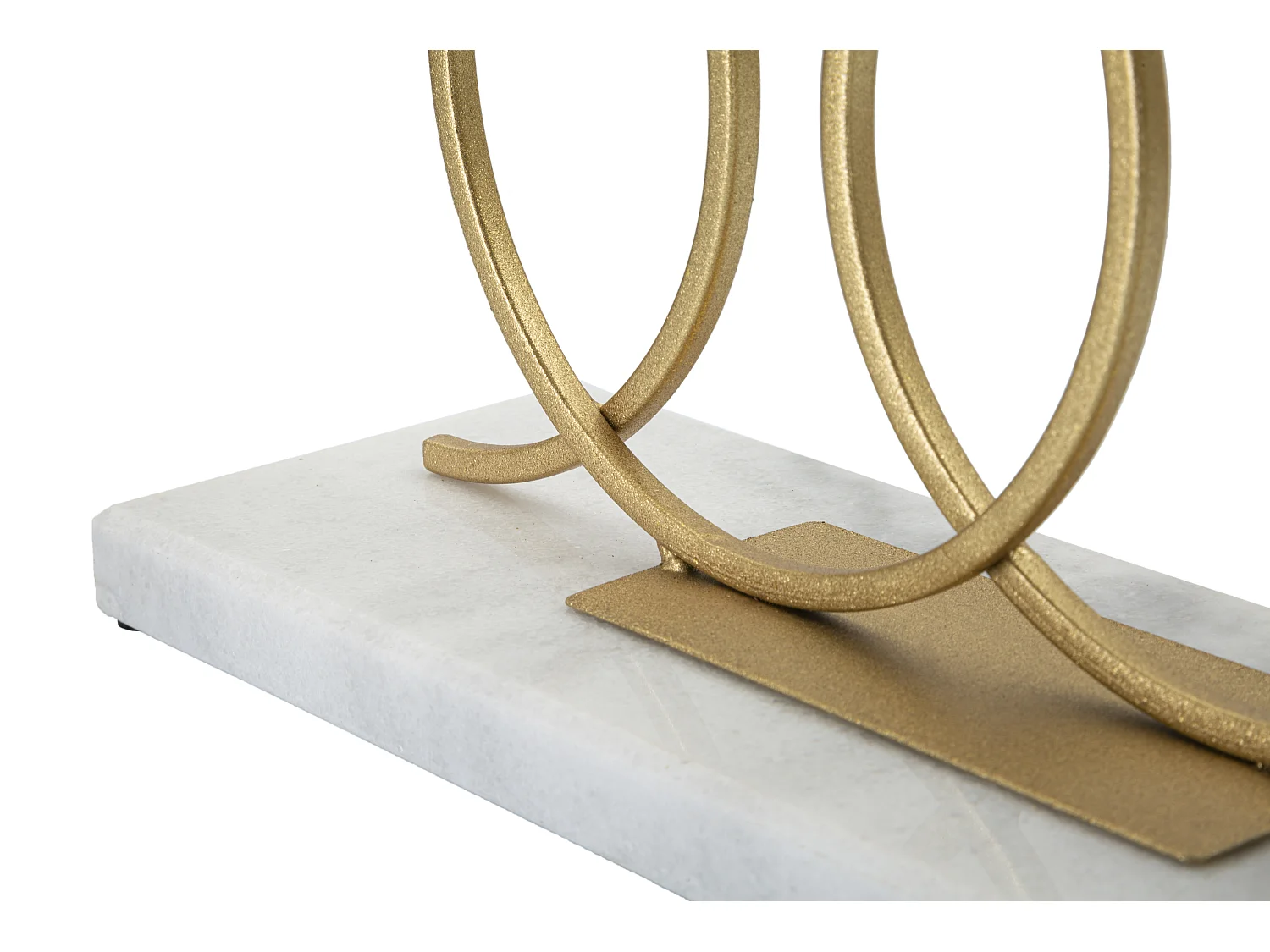 Portacandela in metallo dorato cm 30x9x20