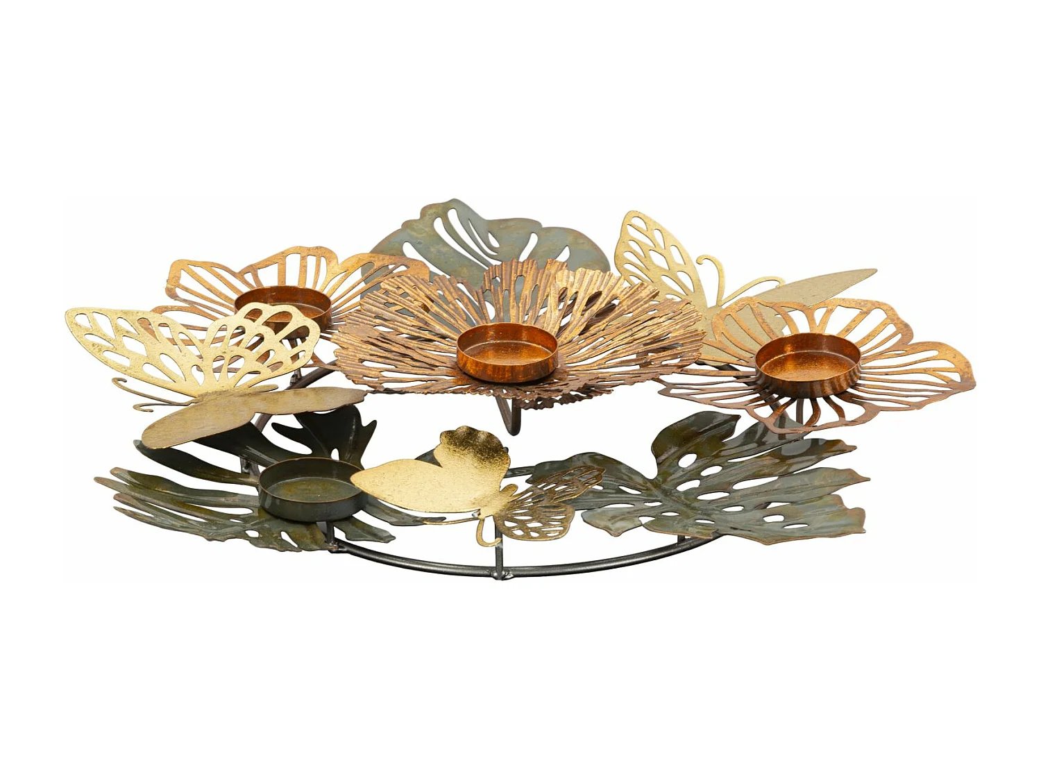 Bougeoir en métal multicolore cm 45x42,5x6,5