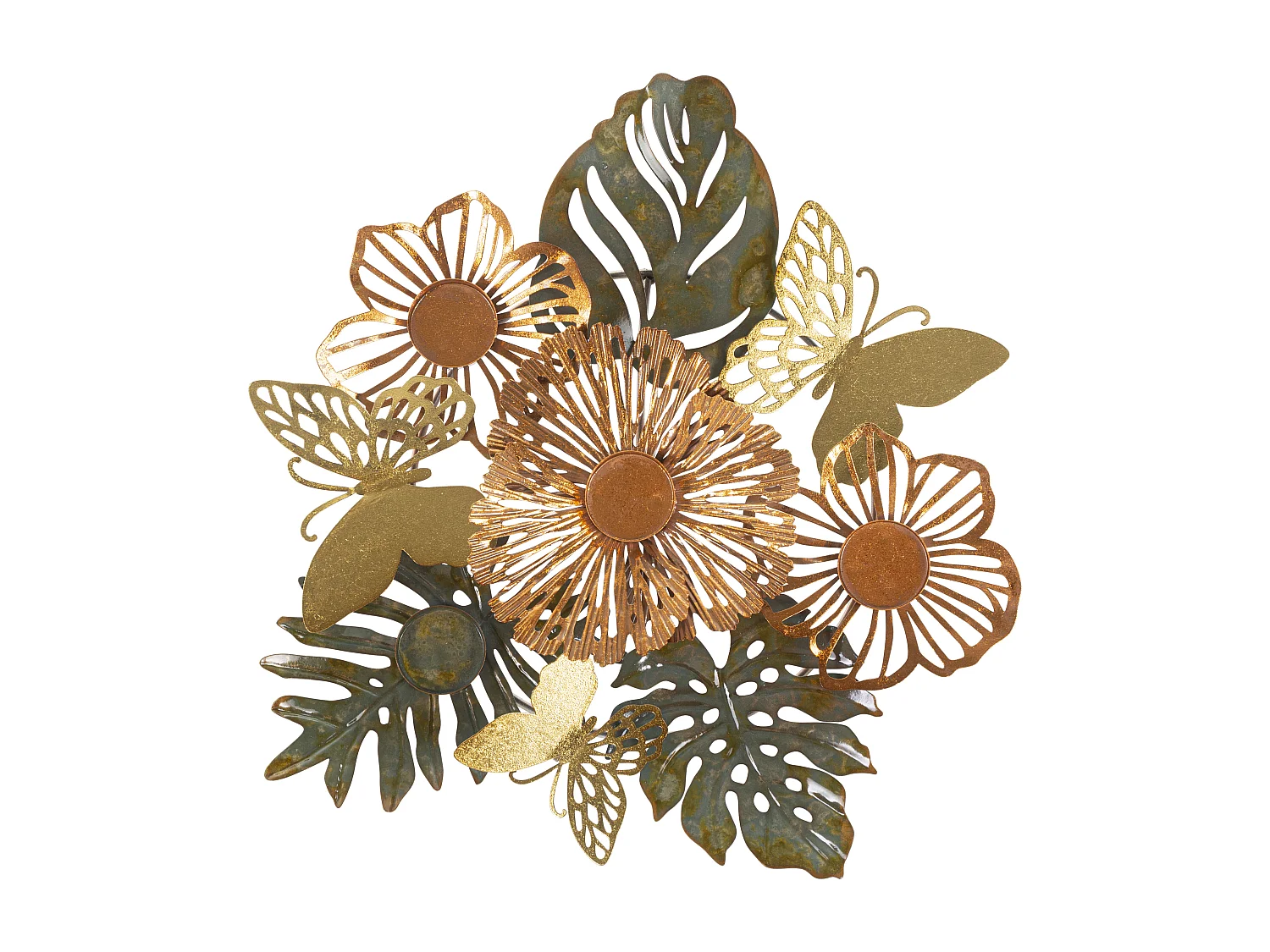 Bougeoir en métal multicolore cm 45x42,5x6,5