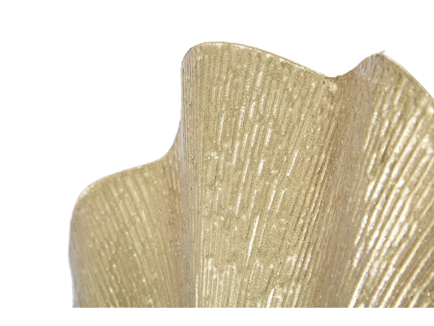 Bougeoir Mural Design en Métal "Leaf" 41cm Or