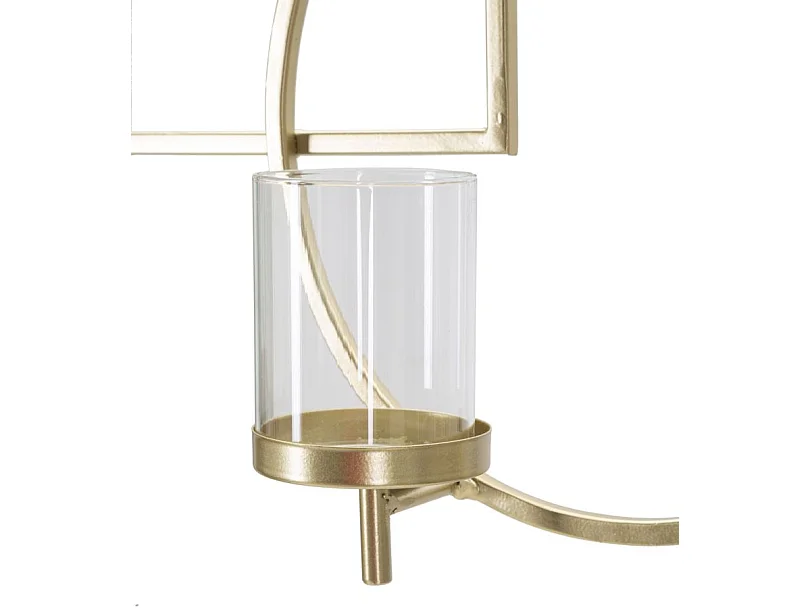 Bougeoir Mural en Métal "Marie" 70cm Or