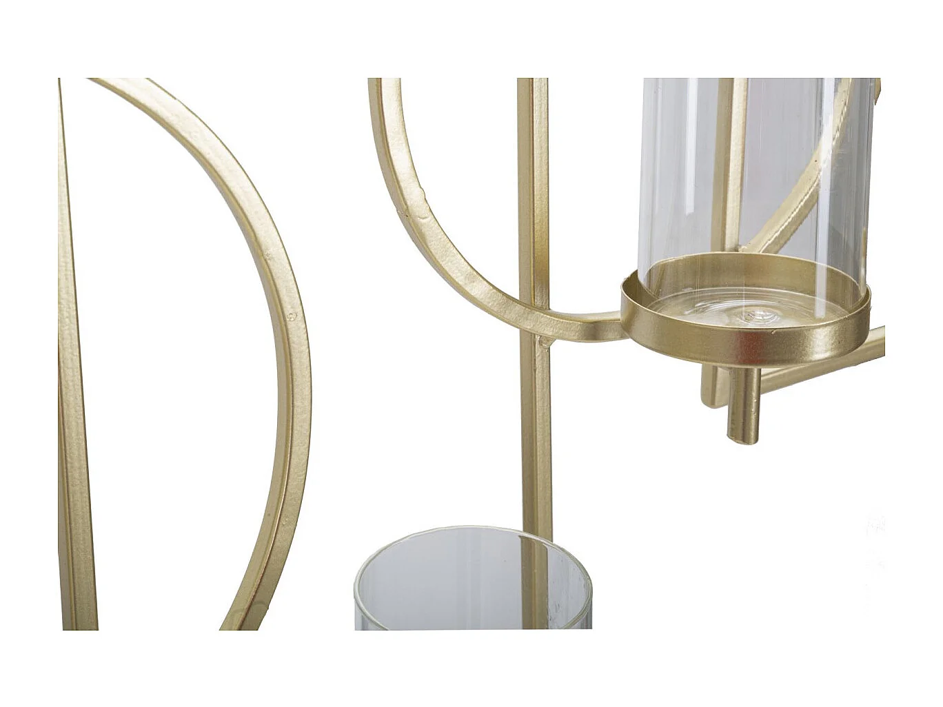 Bougeoir Mural en Métal "Marie" 70cm Or