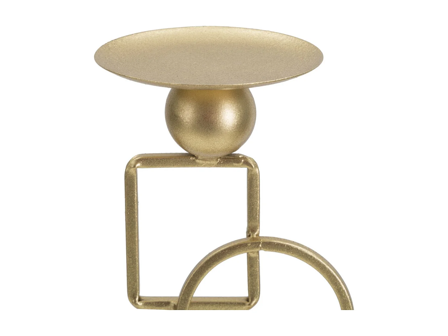 Bougeoir Design en Métal "Marie" 31cm Or