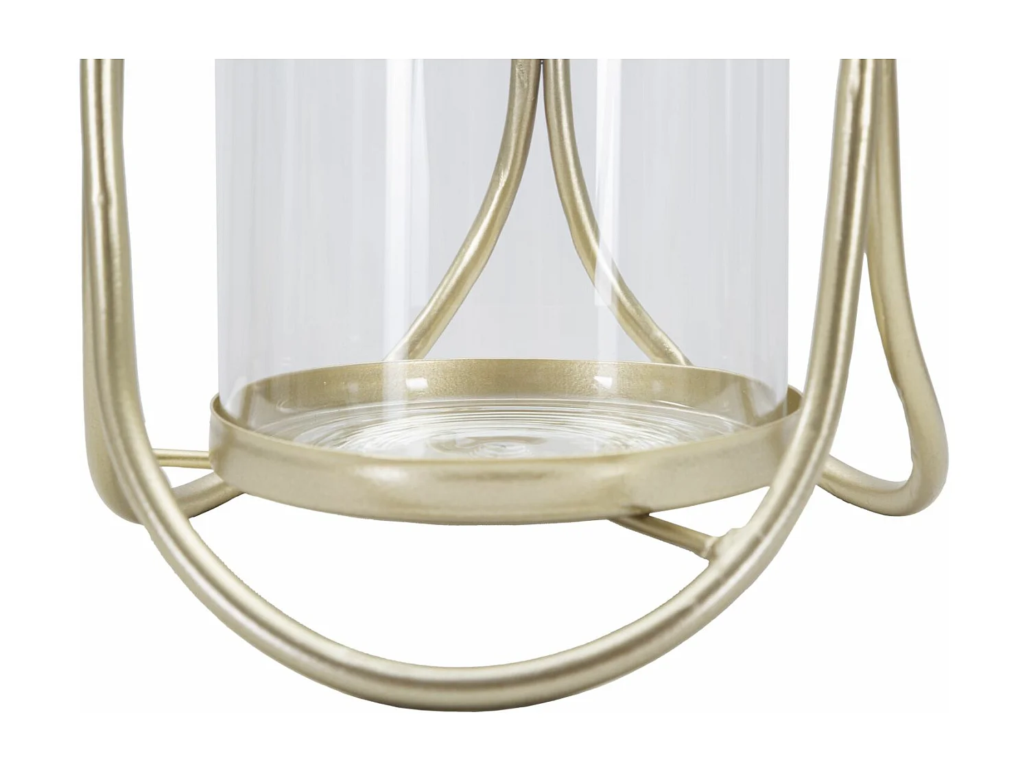 Photophore Design en Verre "Glox" 21cm Or Clair