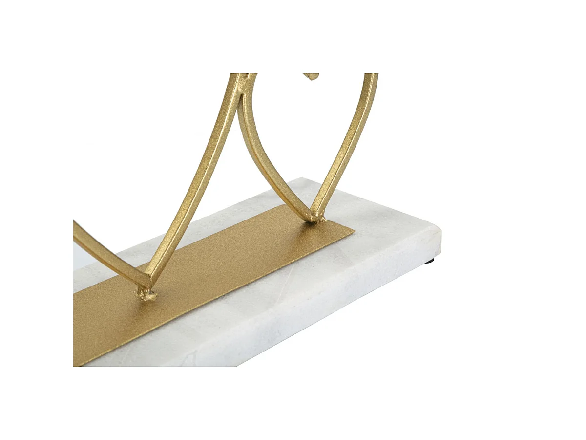 Kerzenhalter aus Metall goldfarben 30x9x20 cm