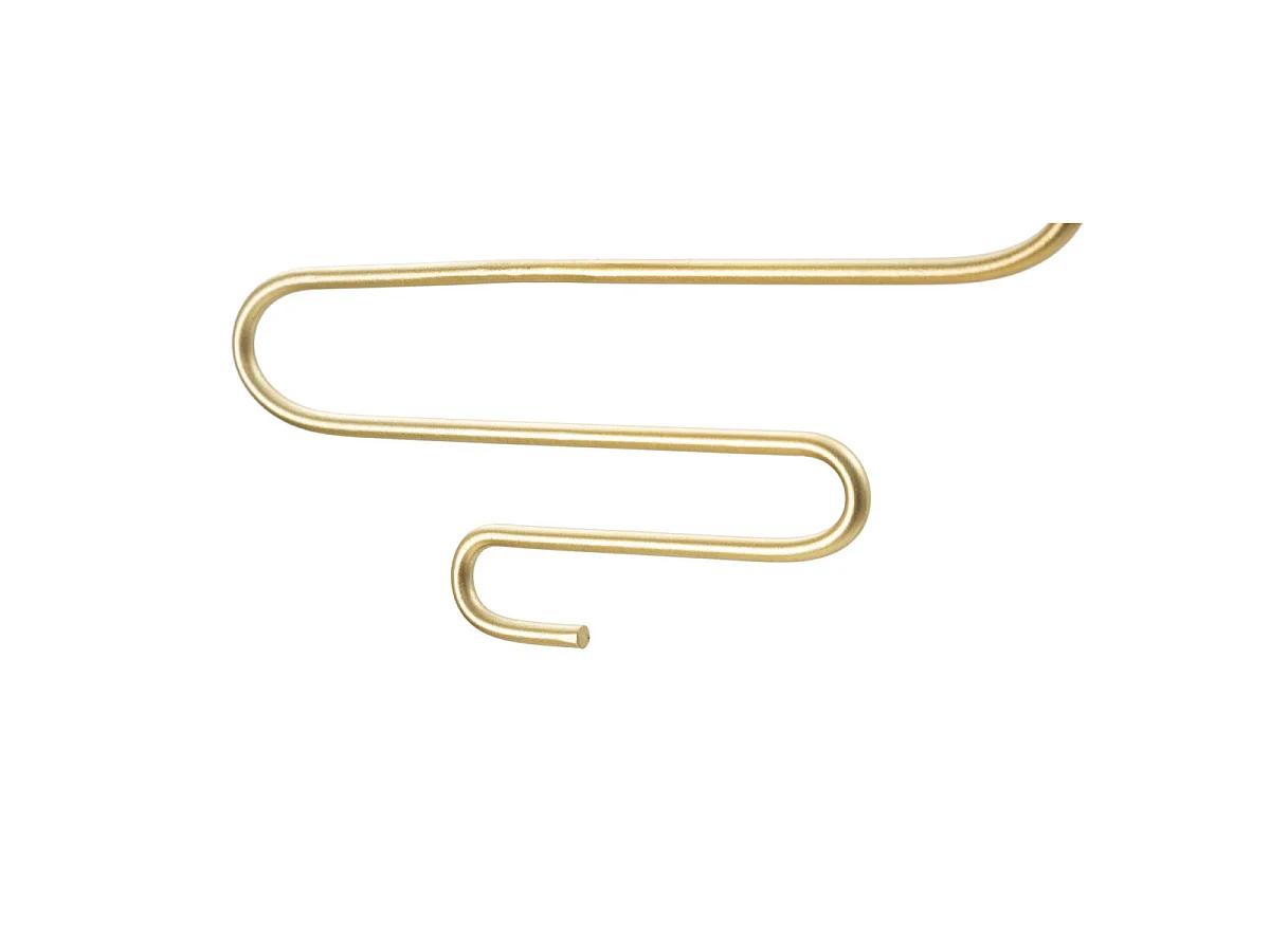 2er-Set Wandkerzenhalter aus Metall goldfarben 33x10x34 cm
