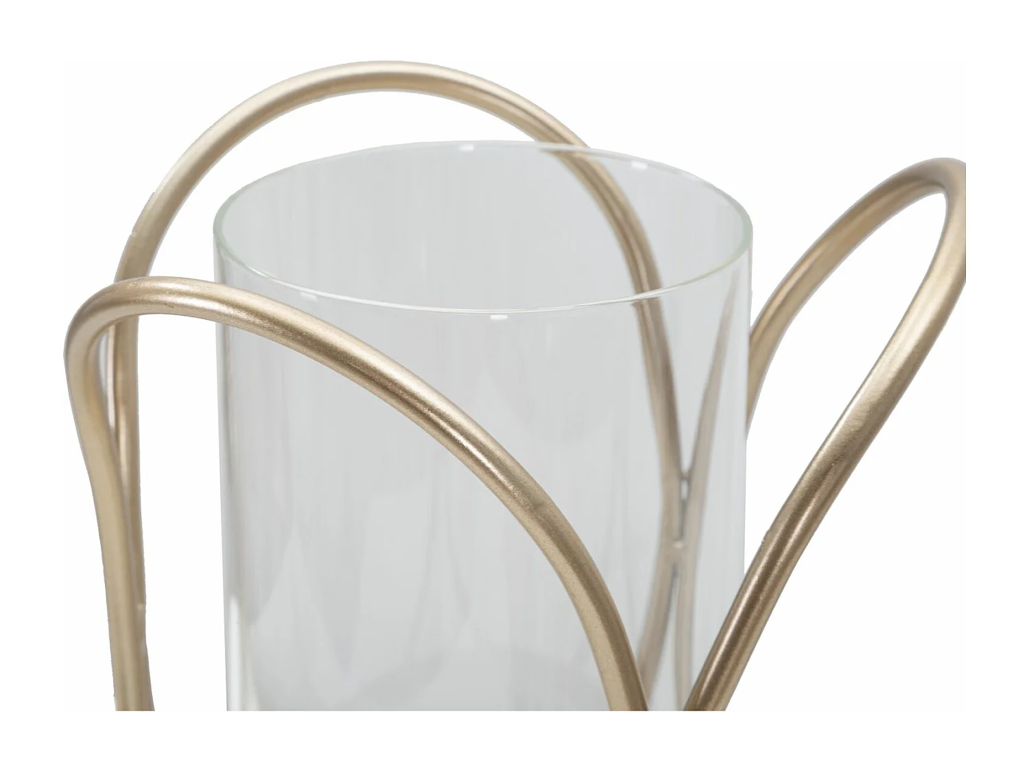 Photophore Design en Verre "Glox" 21cm Or Foncé