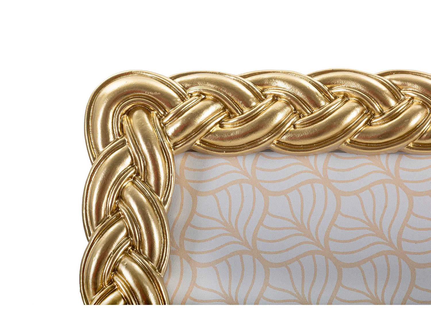 Cadre Photo Déco Tressé "Rope" 20x25cm Or