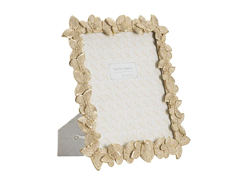 Cornice in resina dorata farfalle cm 27,5x2,6x32,5