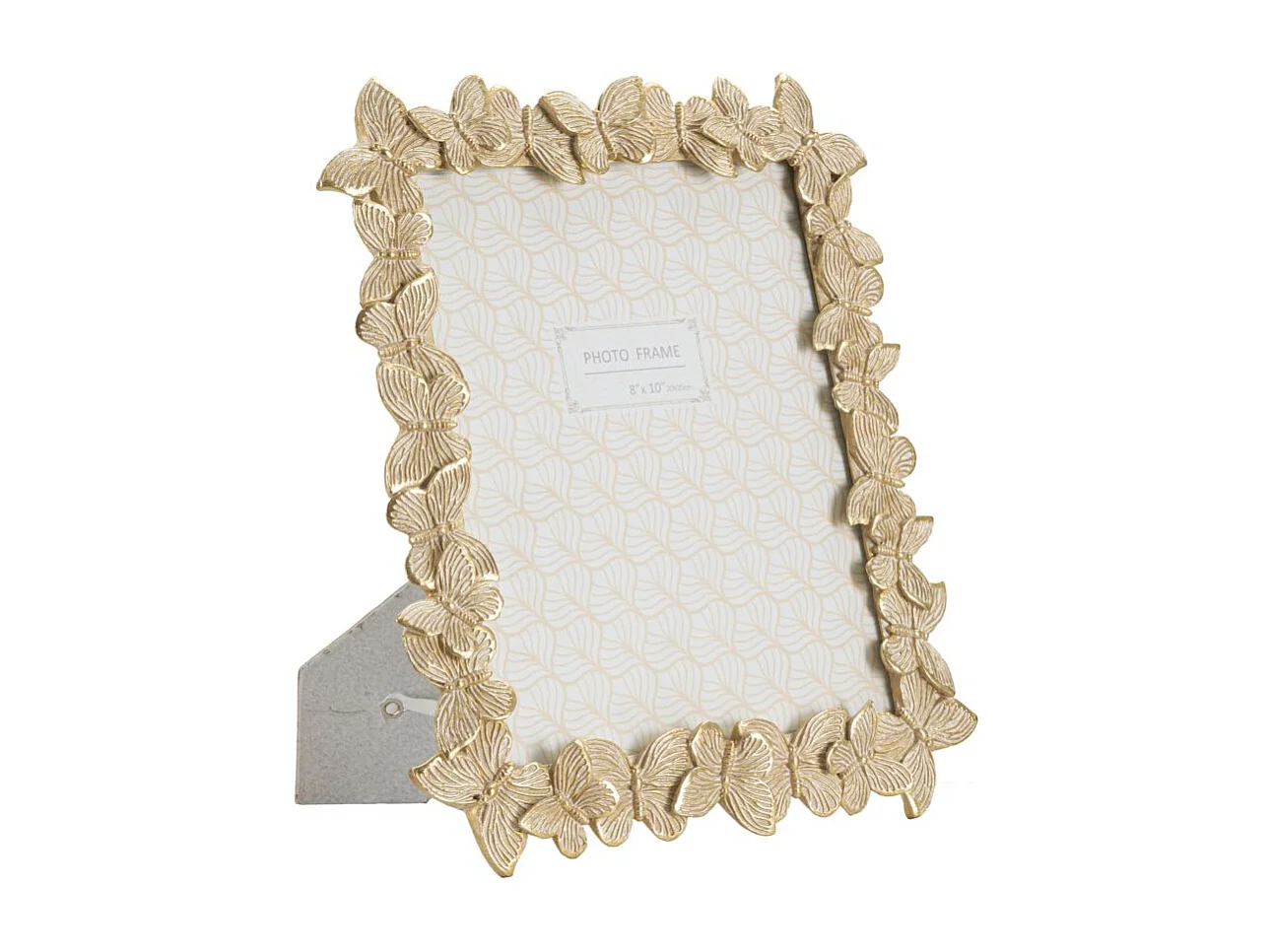 Cornice in resina dorata farfalle cm 27,5x2,6x32,5